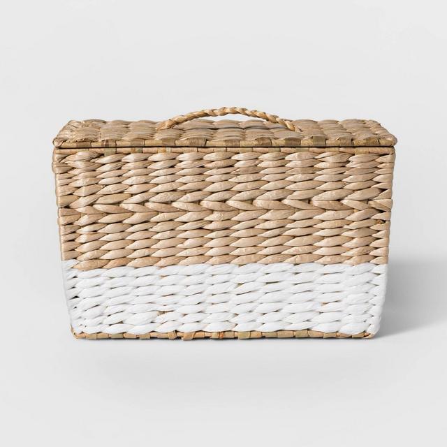 Woven Basket Natural/White - Threshold™