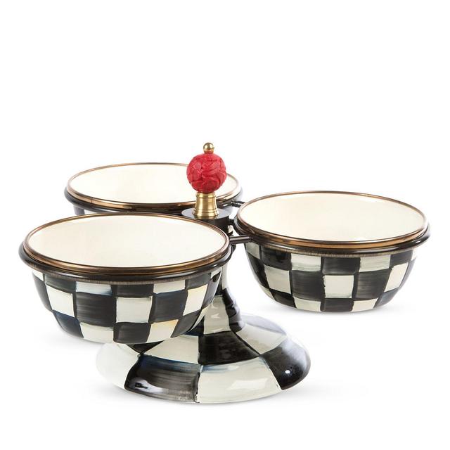 MacKenzie-Childs Courtly Check Enamel Triplicity