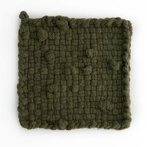 Handwoven Pot Holder - Olive Green
