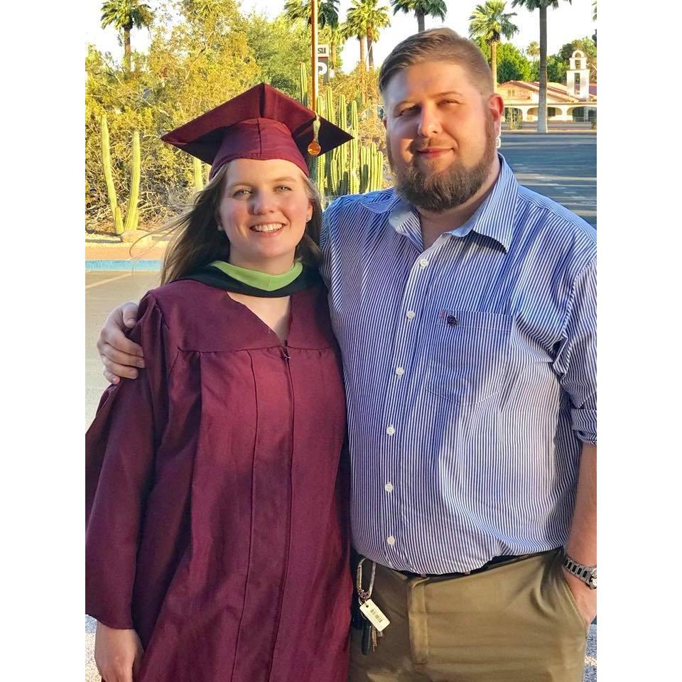 Marley's graduate school graduation, 2018
