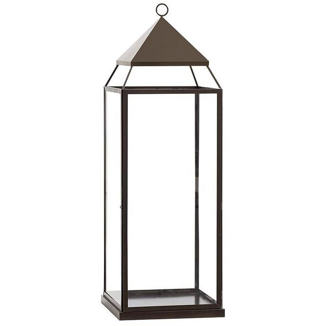 Malta Glass & Metal Lantern, Bronze Finish, Grand - 41.25"