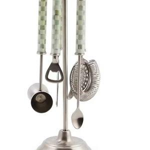 MacKenzie-Childs Sterling 3260 Bar Tool Set