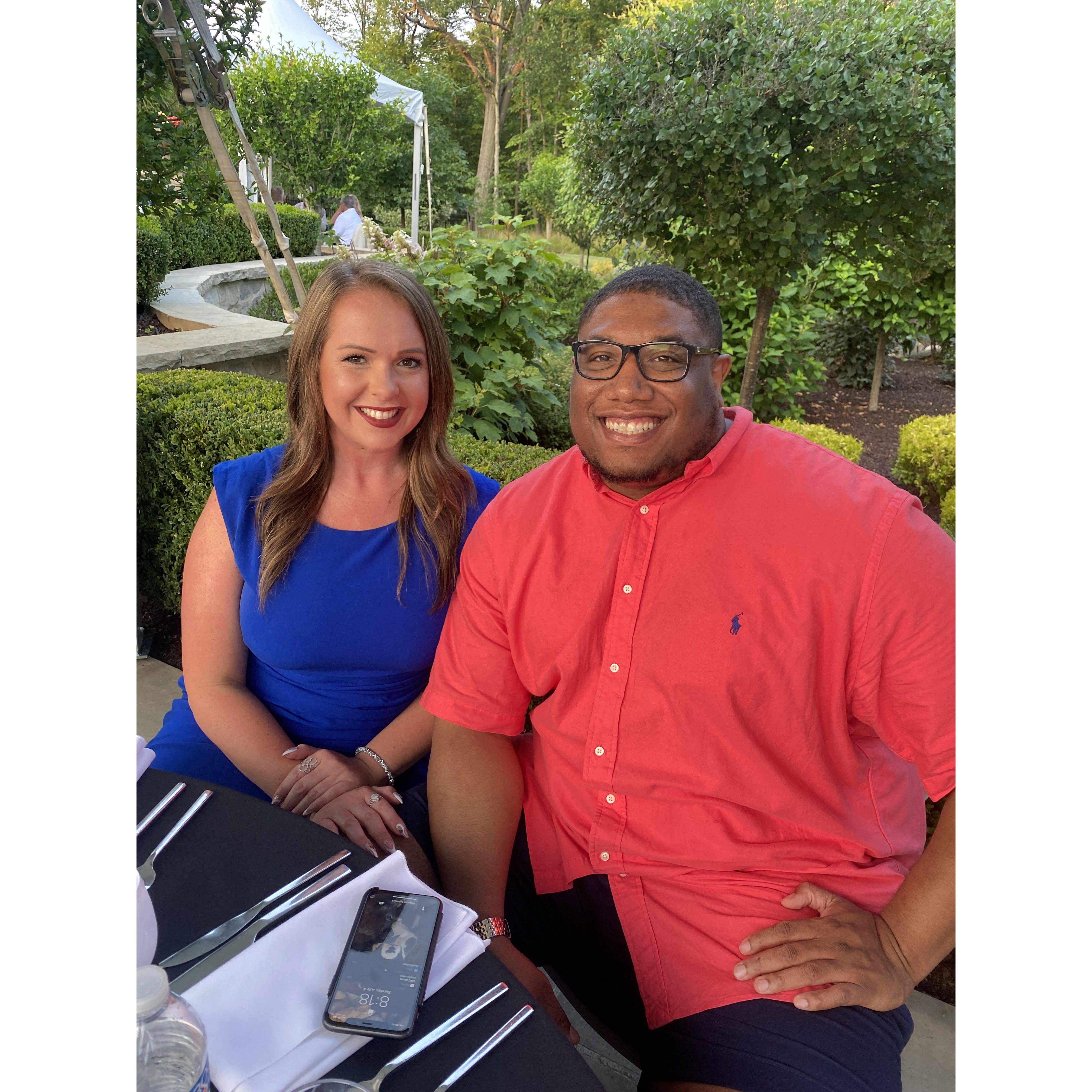 This was the picture that let the social media world know we were official & it was taken at our first formal event we attended together as a new couple.