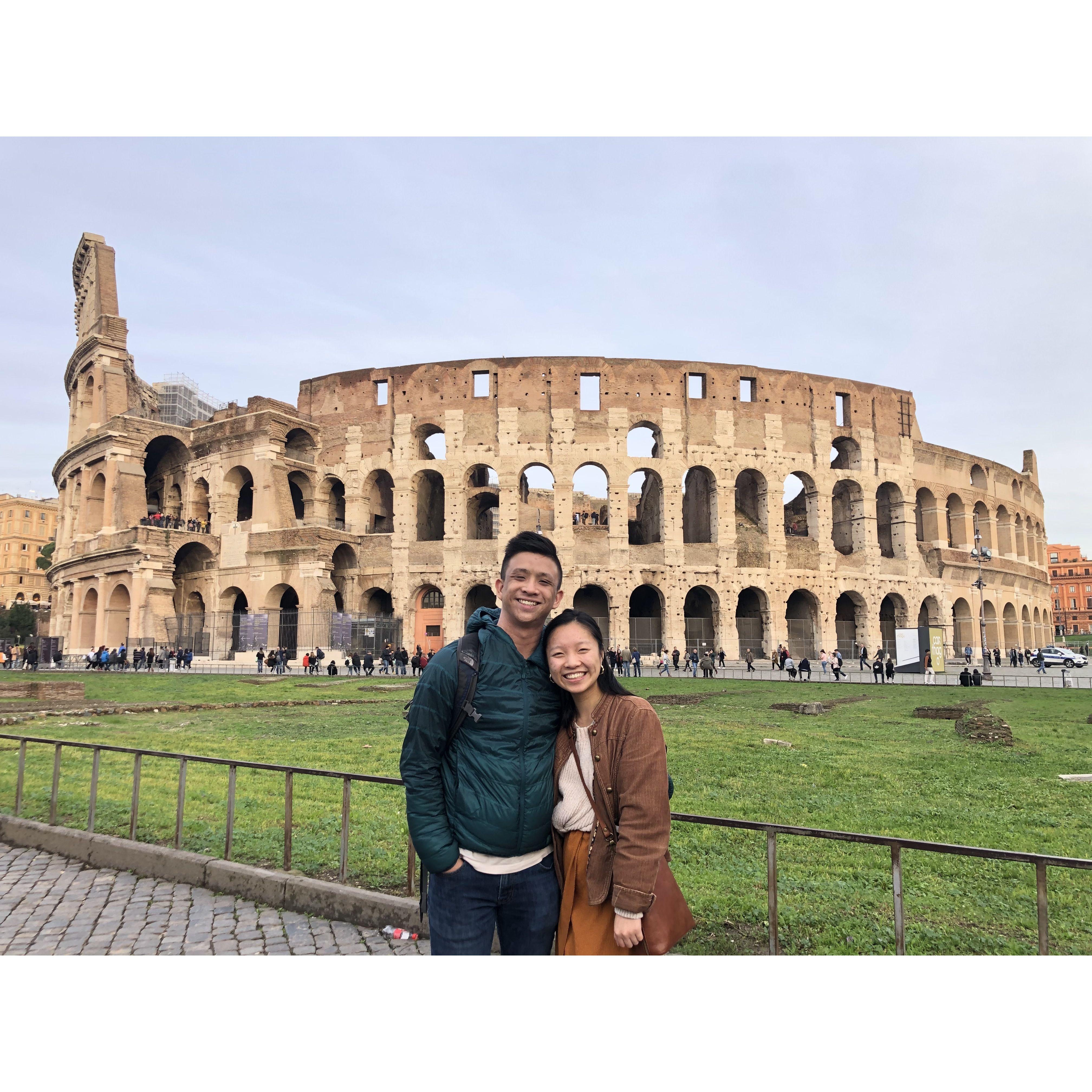 when lorcan visited sirina in rome when she studied abroad