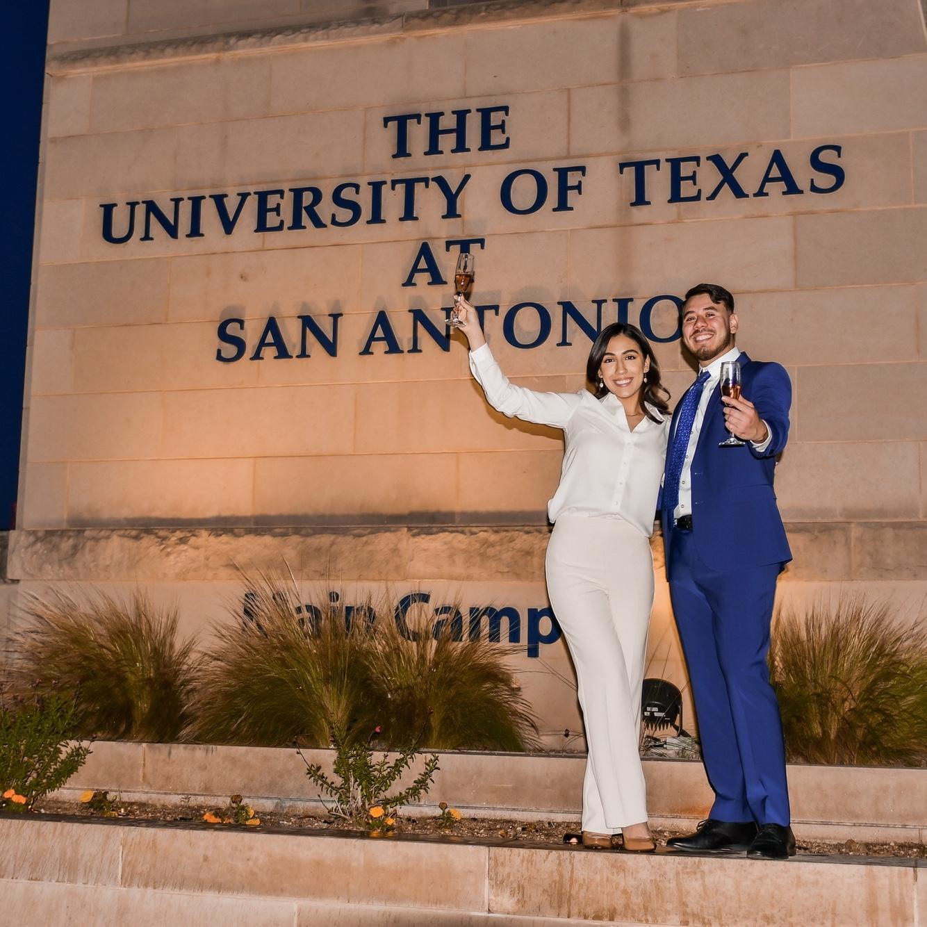 We were able to graduate from the same College at the exact same time. This was the greatest coincidence we got to experience together