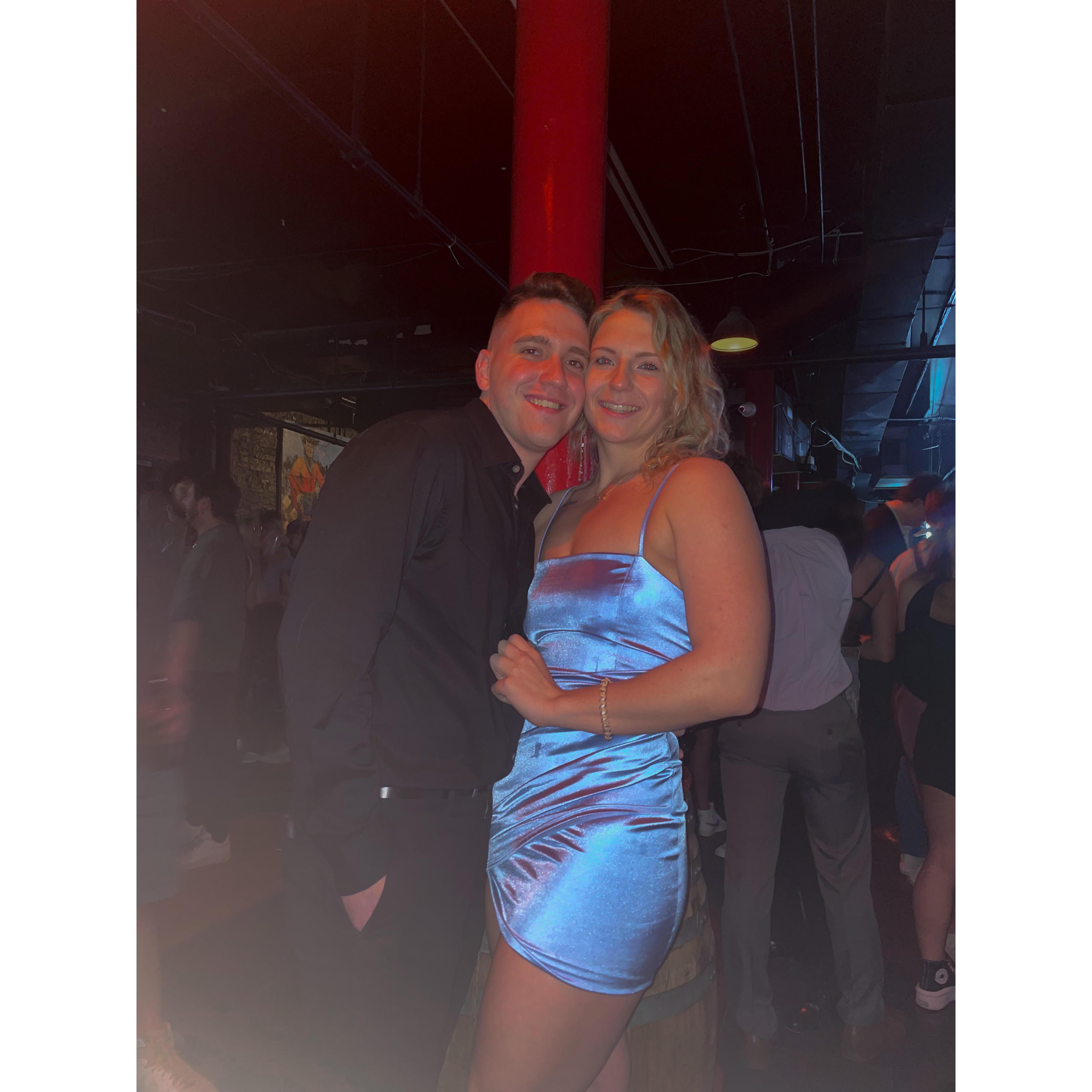 Took Josh to his first Buffalo honky tonk on this night!