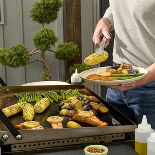 2-Burner Outdoor Gas Griddle with Hood