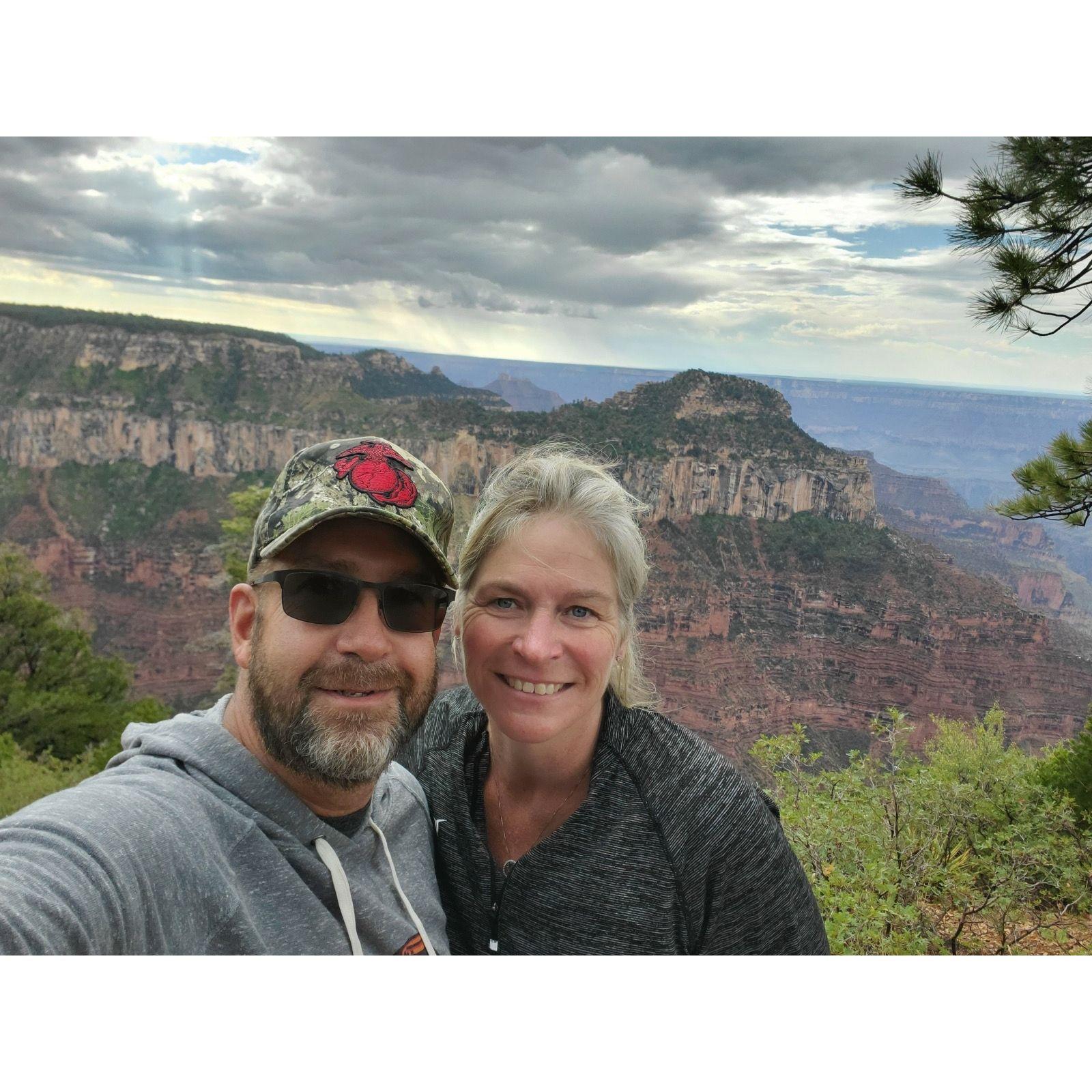 The North rim of the Grand Canyon in Arizona!