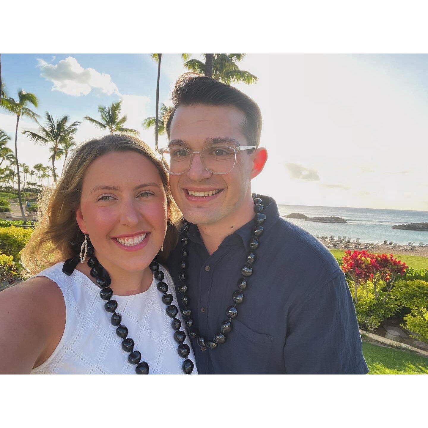 Carrie and Charlie visiting Hawaii!