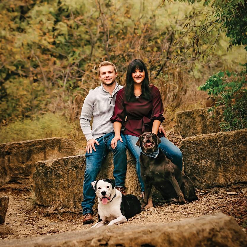 Our first Christmas card picture.