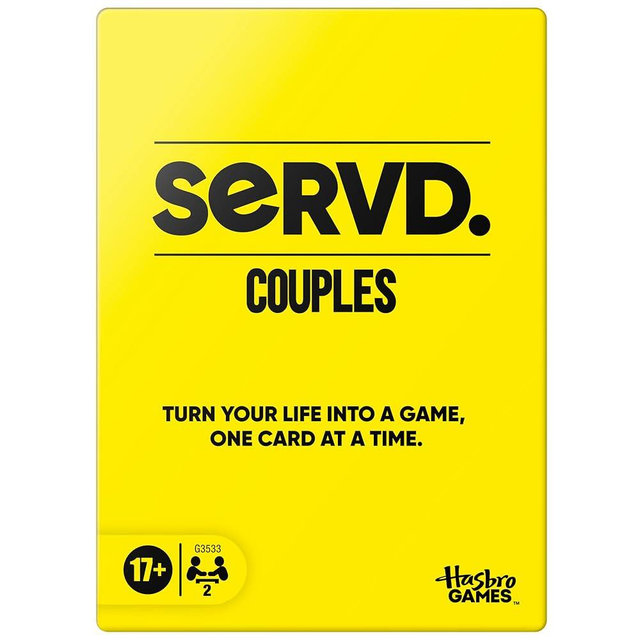 Hasbro Games SERVD Couples Game – Hilarious Real-Life Card Game for Partners – Funny Gifts for Anniversary, Date Nights, Valentine’s Day – 2 Players – Ages 17+