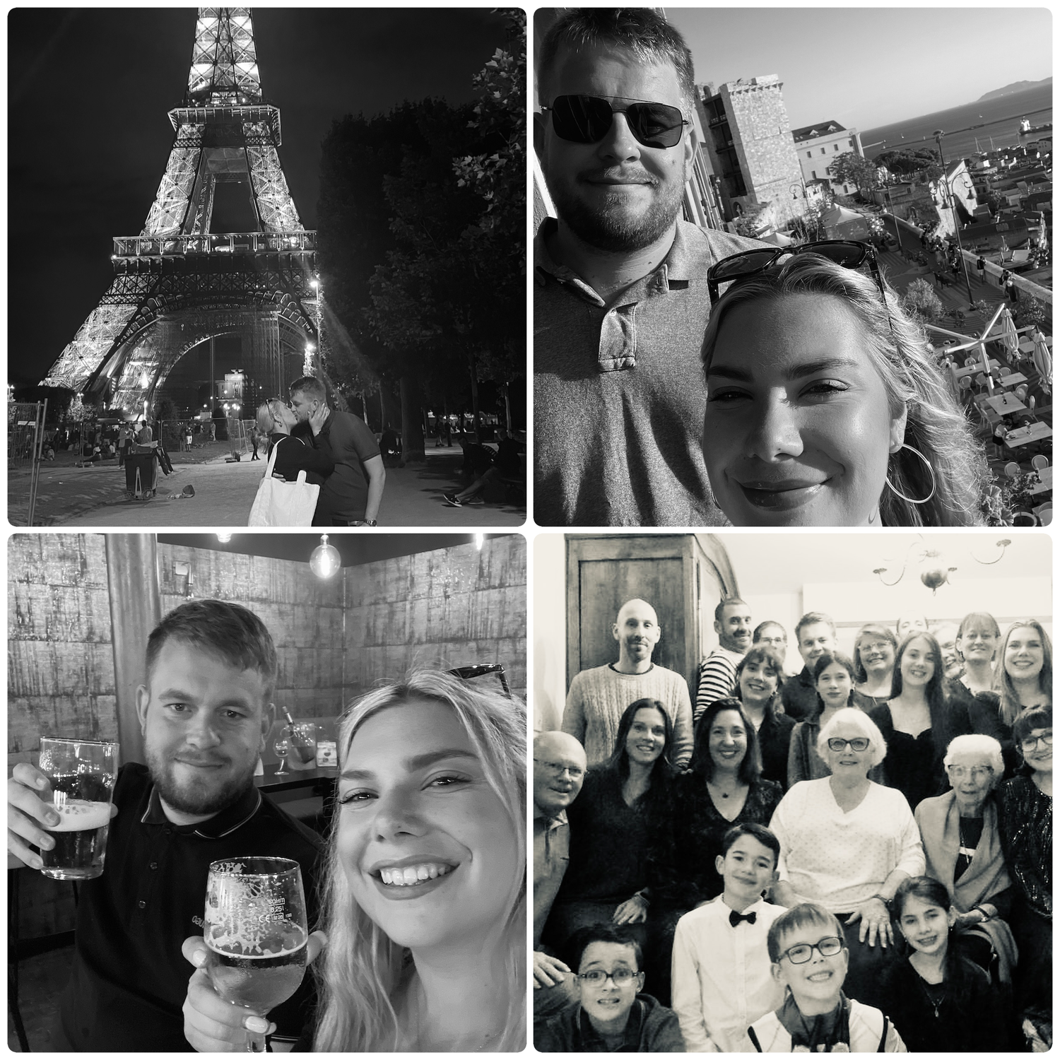 2022: Even with Trevor we managed a few getaways, to Paris, Sardinia, (our favourite place) Scotland, and finally, Nantes so Harry could meet all my French family! - Harry est venu à Nantes!