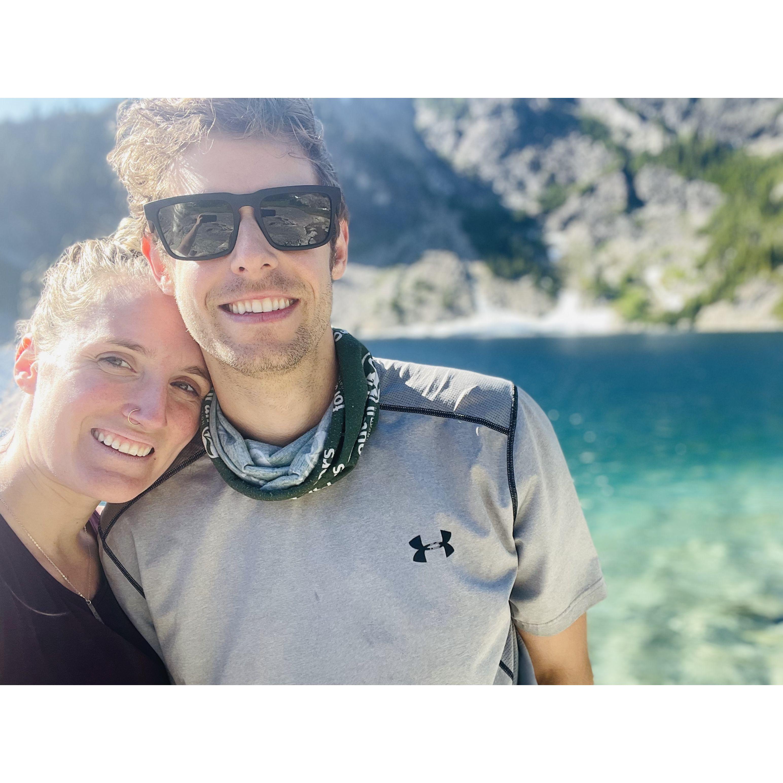 Our first backpacking trip together.