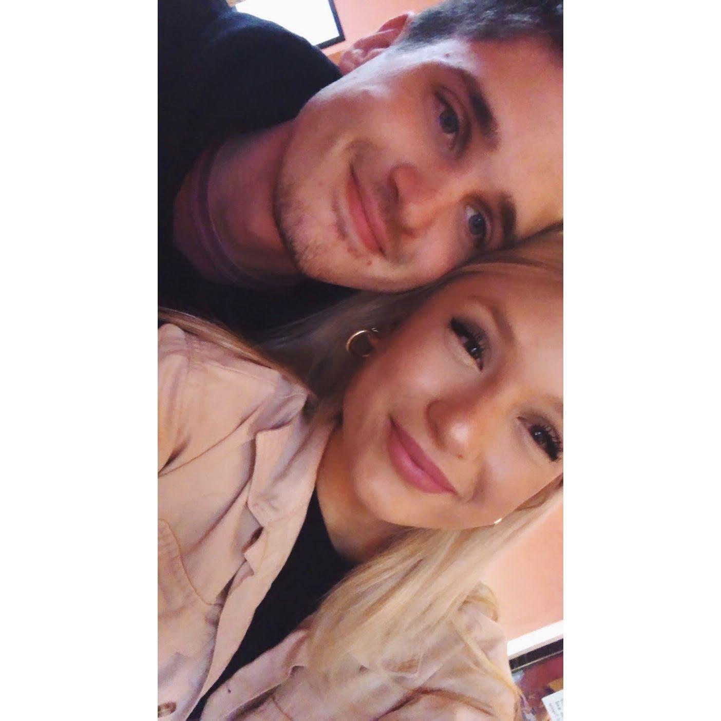 Our first photo together. January 2021.