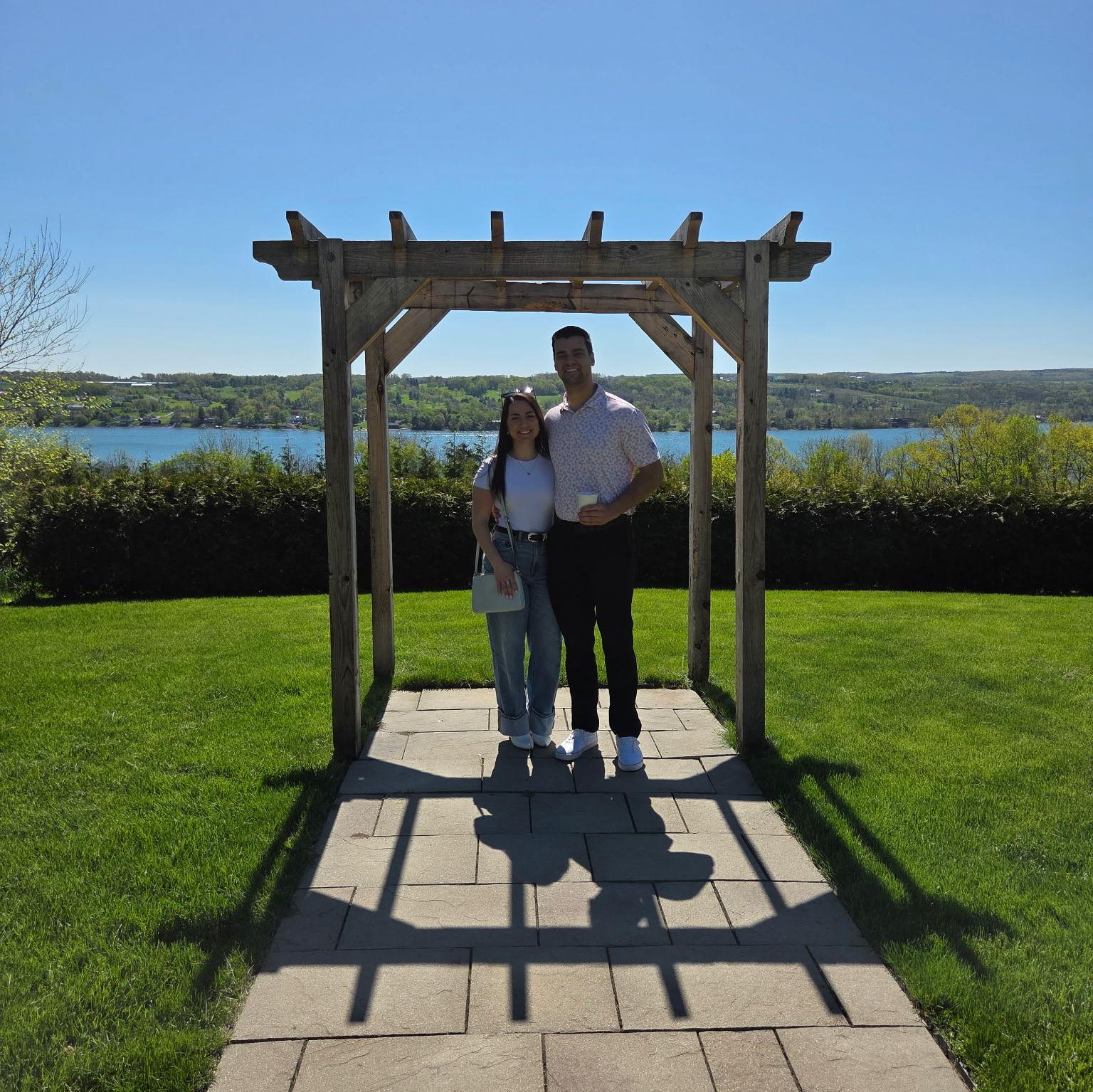 When we picked out wedding venue!
