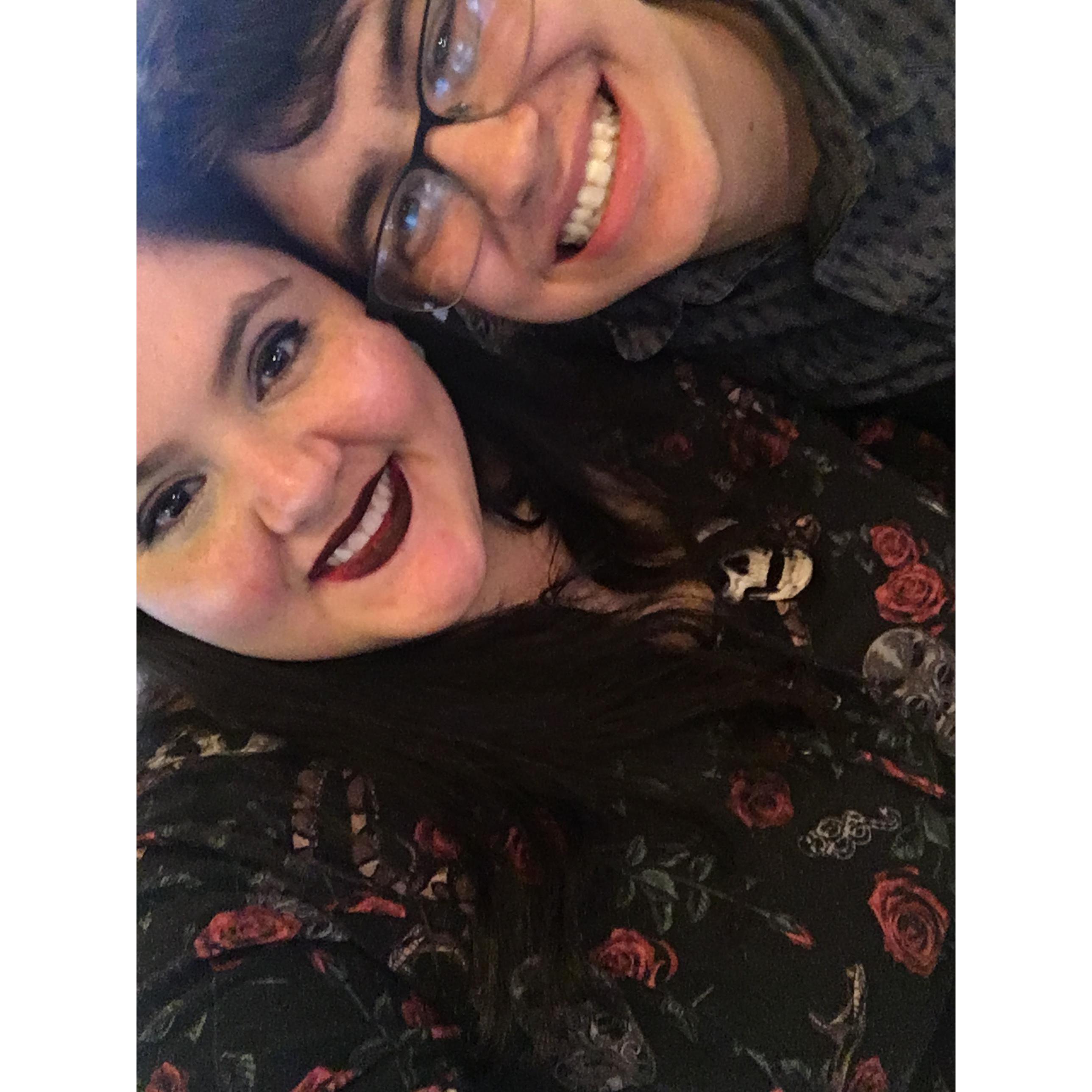 Aww this was at our wedding tasting, such yummy food and such fun times!