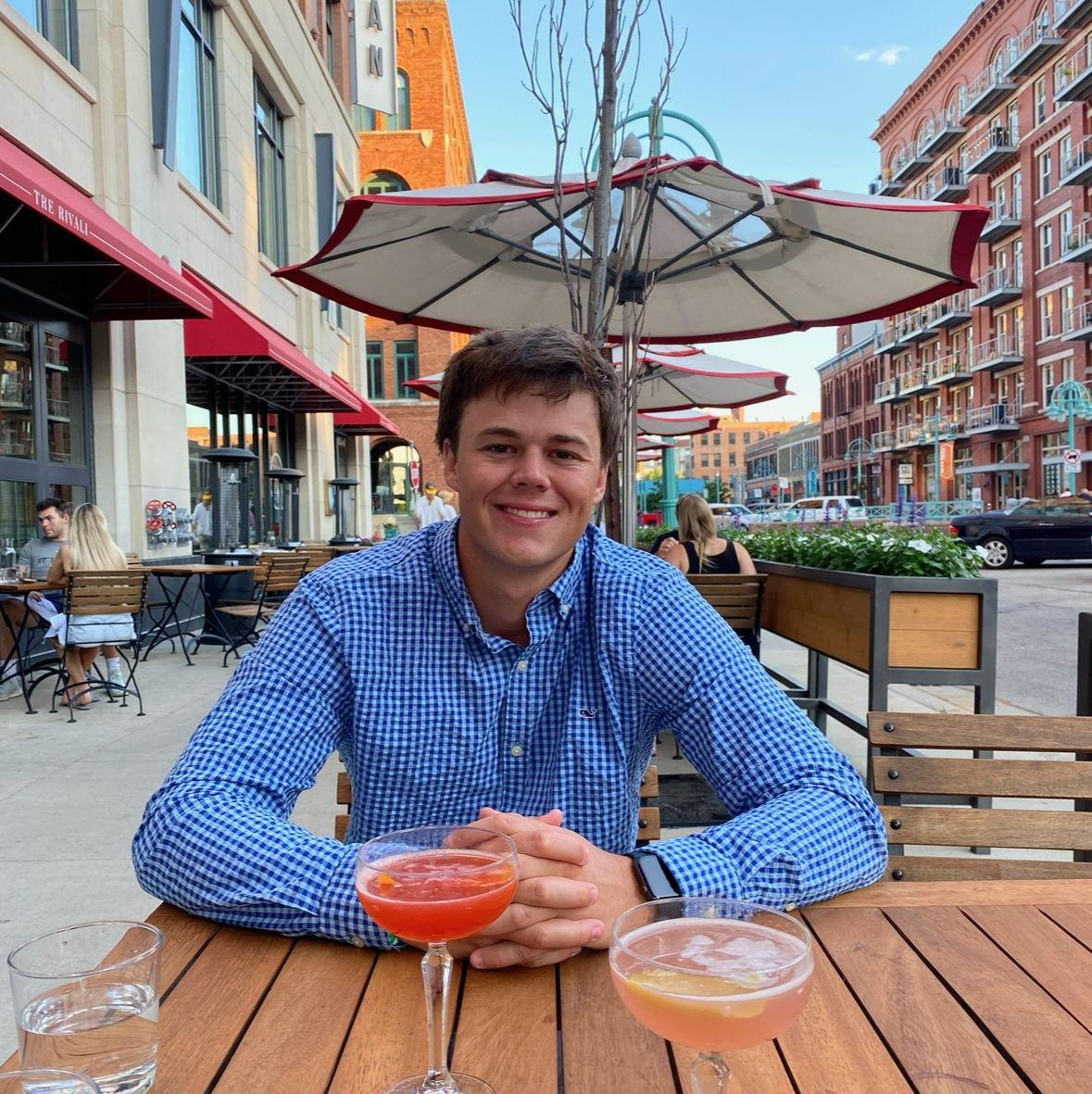 Celebrating one year of dating days after Ben moved to Milwaukee!