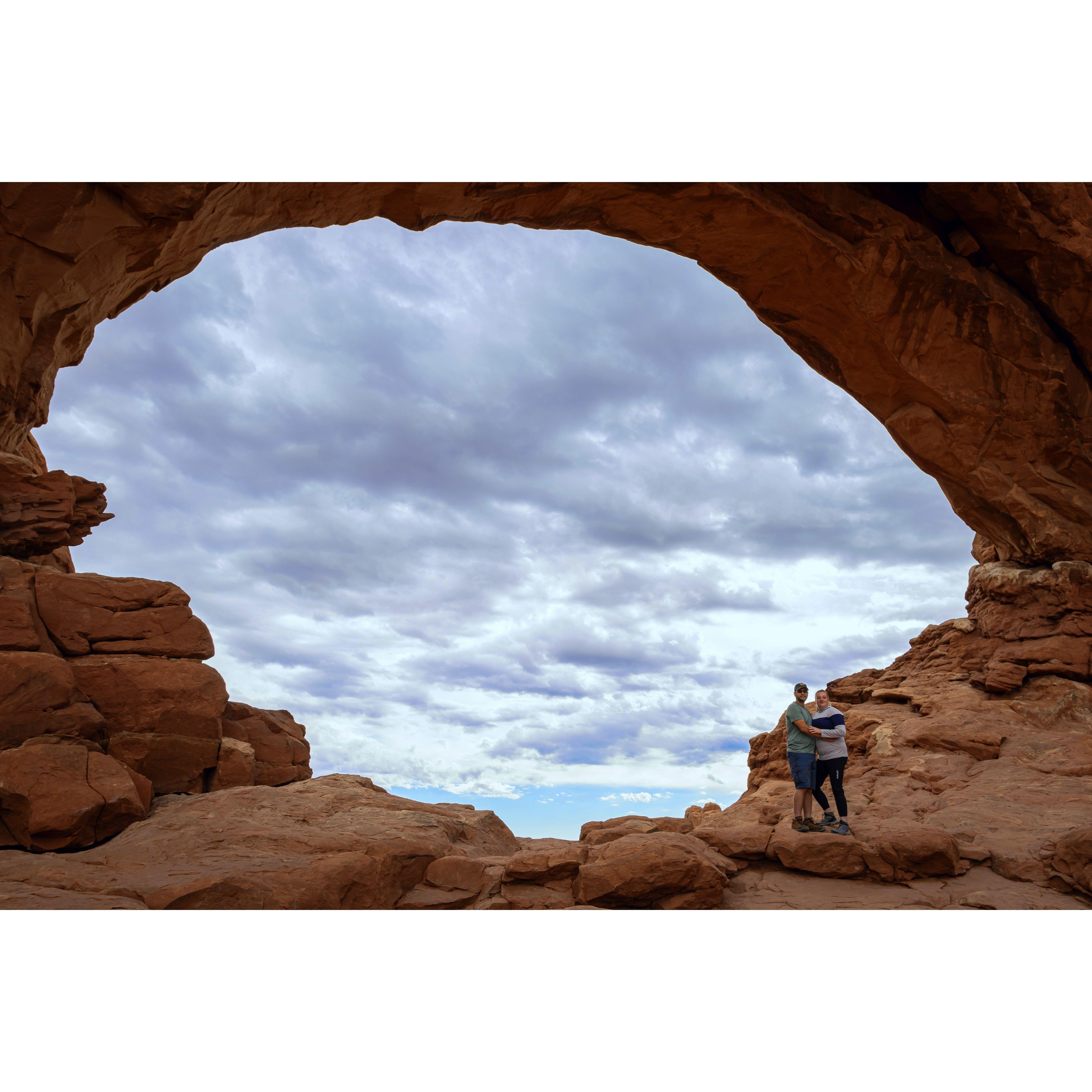 Arches National Park, where were got engaged. 2024