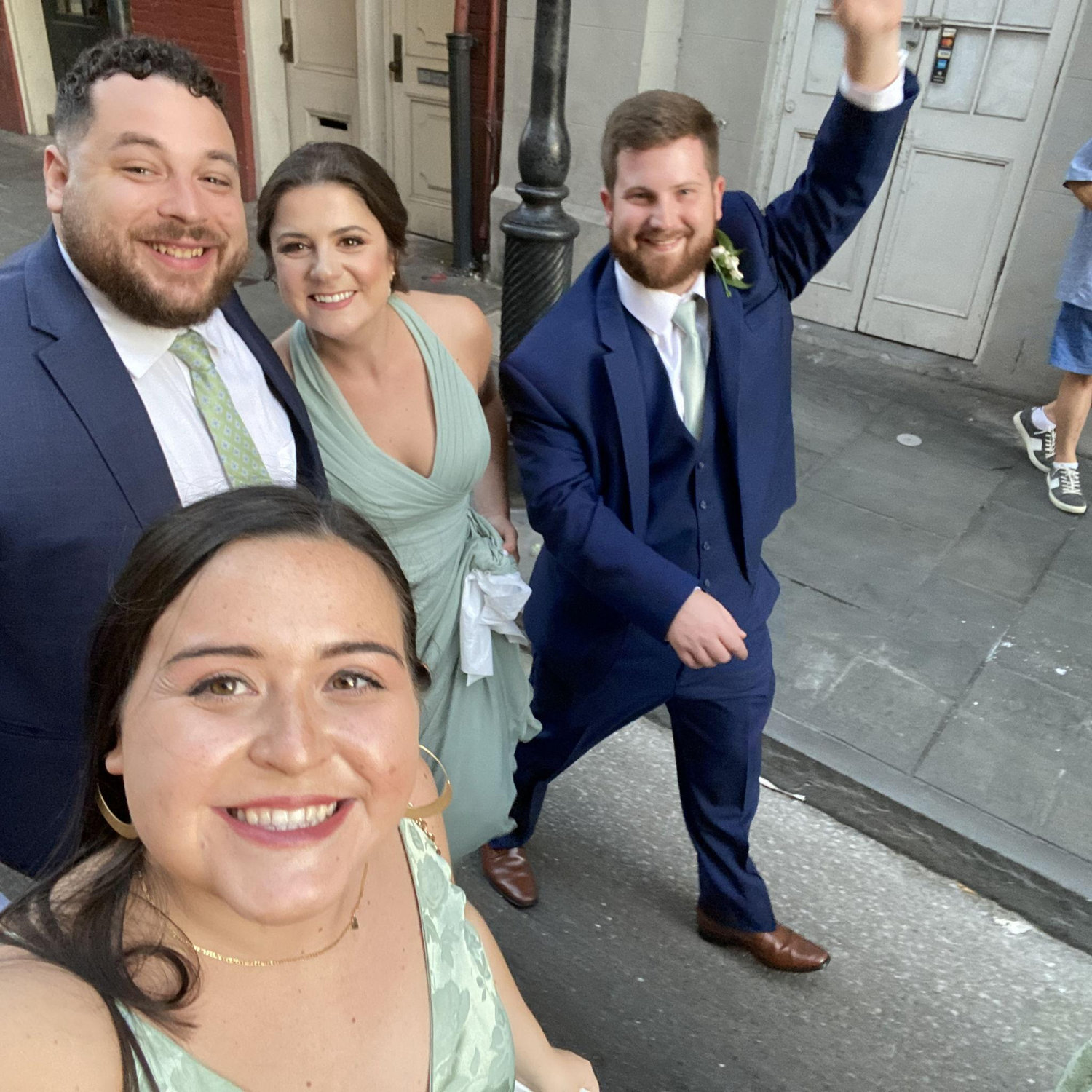 Luke's First Second Line in New Orleans for Jessica's older sister's wedding!