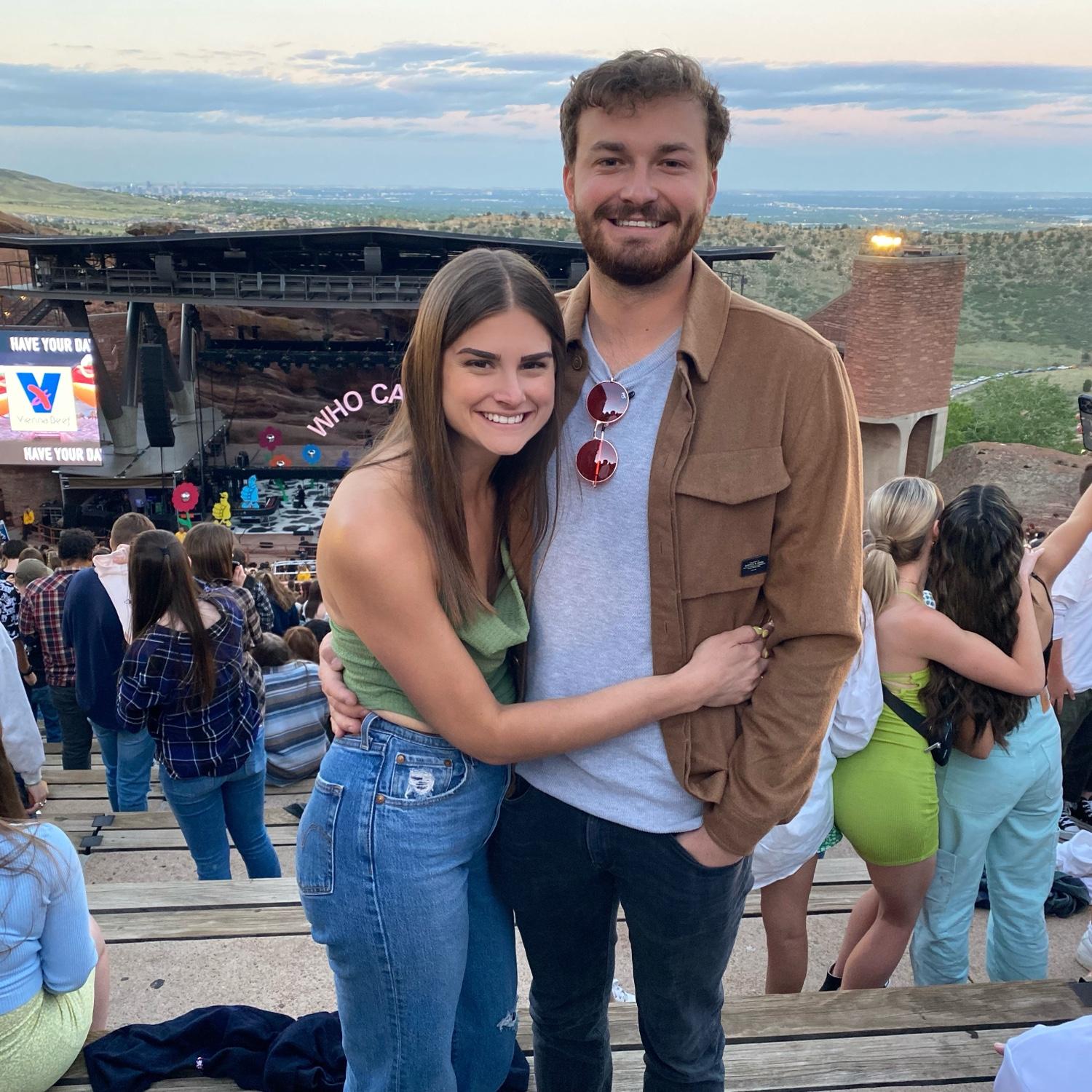 Our first red rocks concert together - Rex Orange County.