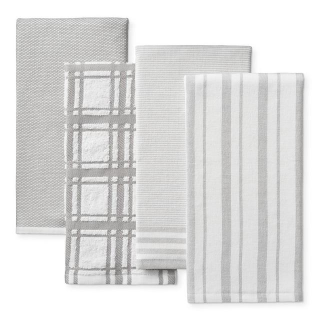 Williams Sonoma Absorbent Dishcloths, Set of 4, Drizzle Grey