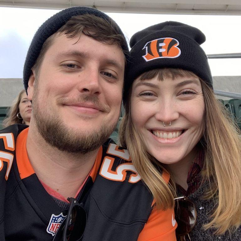 Kjersti's first Bengal's game.