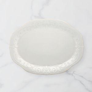 Lenox French Perle White Oval Serving Platter