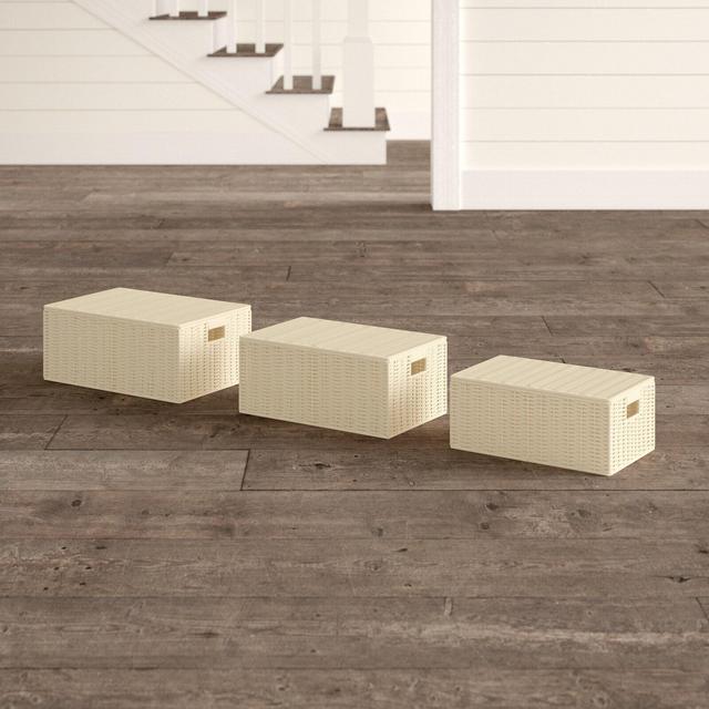3 Piece Wicker Basket Set