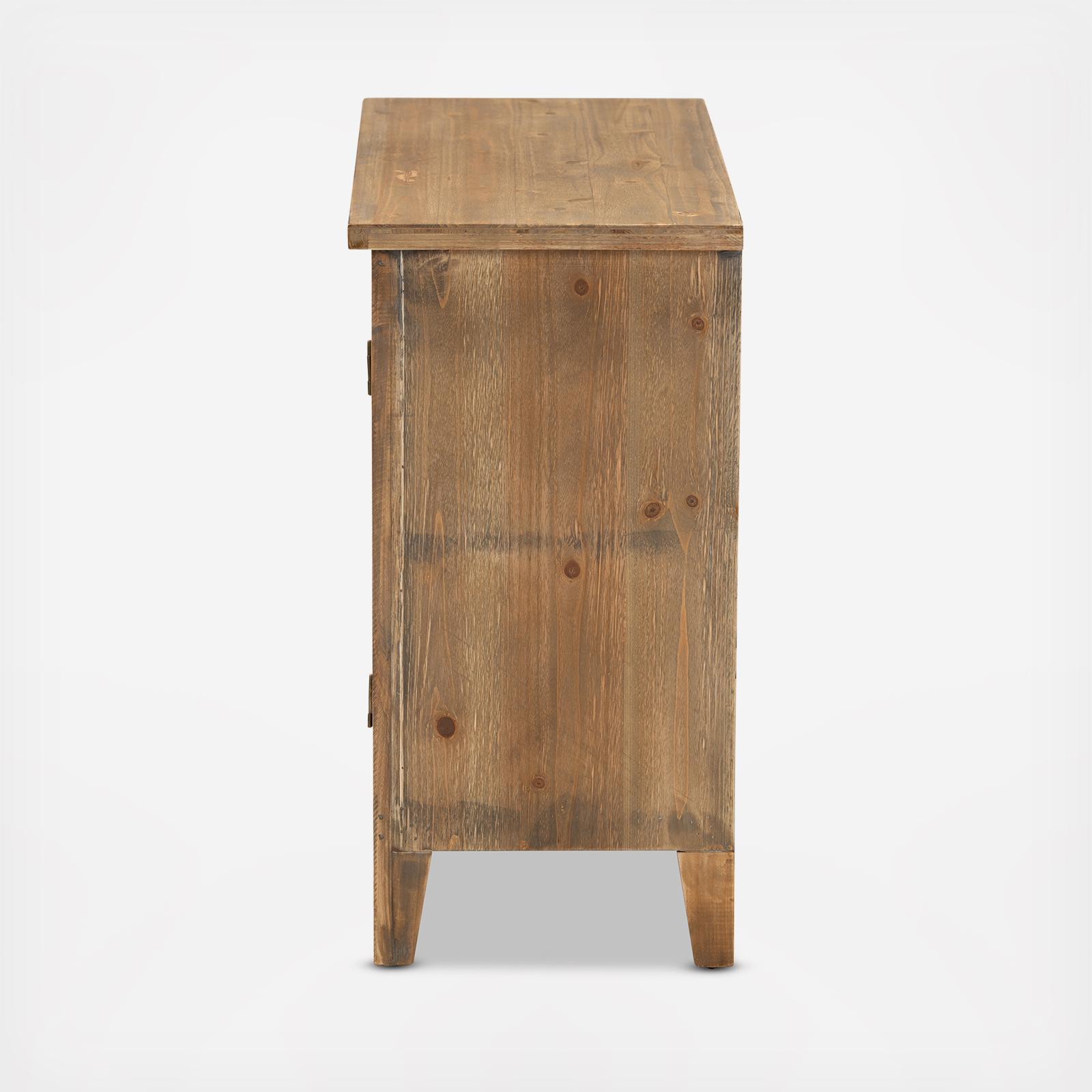 Baxton Studio, Clement 2-Door Spindle Storage Cabinet | Zola