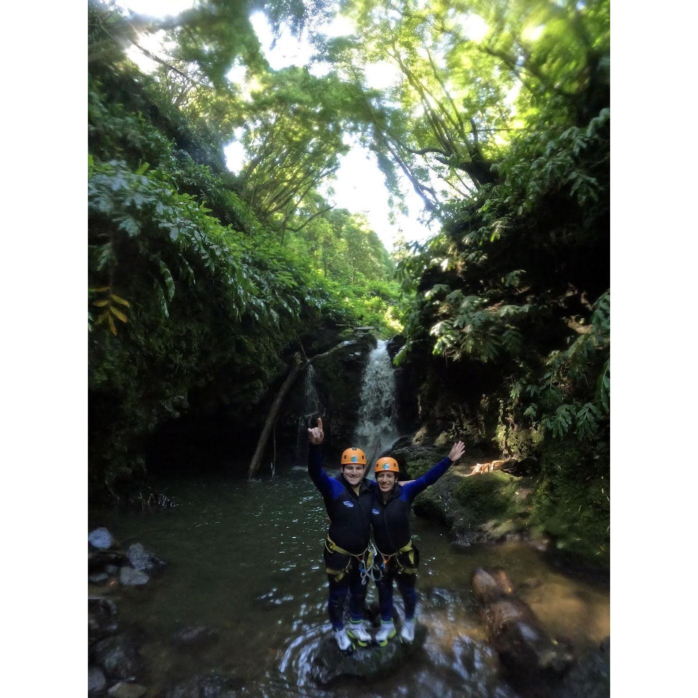 Or maybe we might try something completely new together! Like this time canyoning through a gorge in the Azores, Portugal.