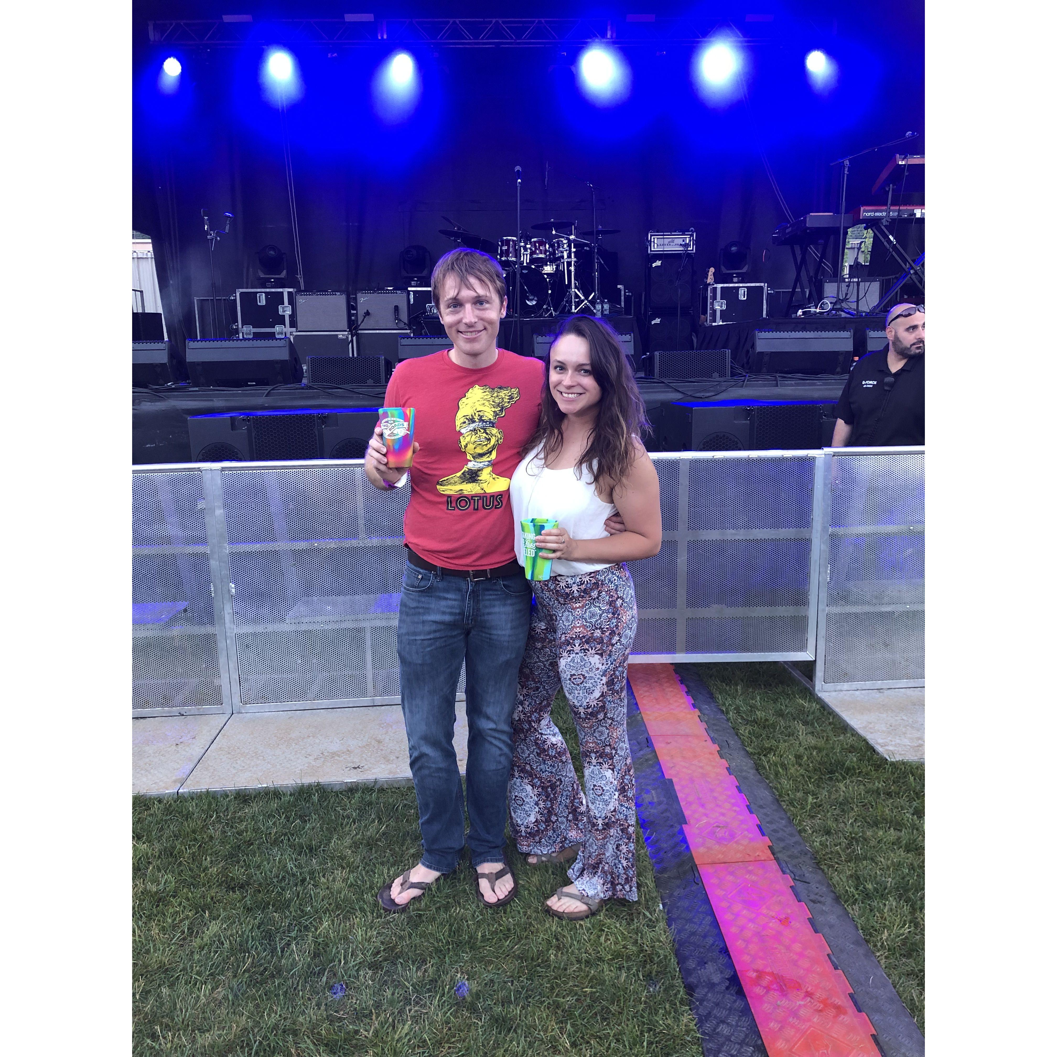 Our first music fest together.