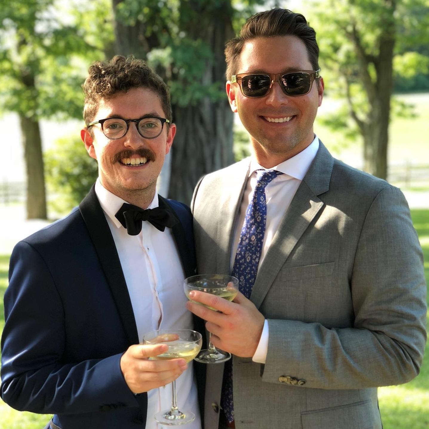 Celebrating a friend's wedding in Vermont