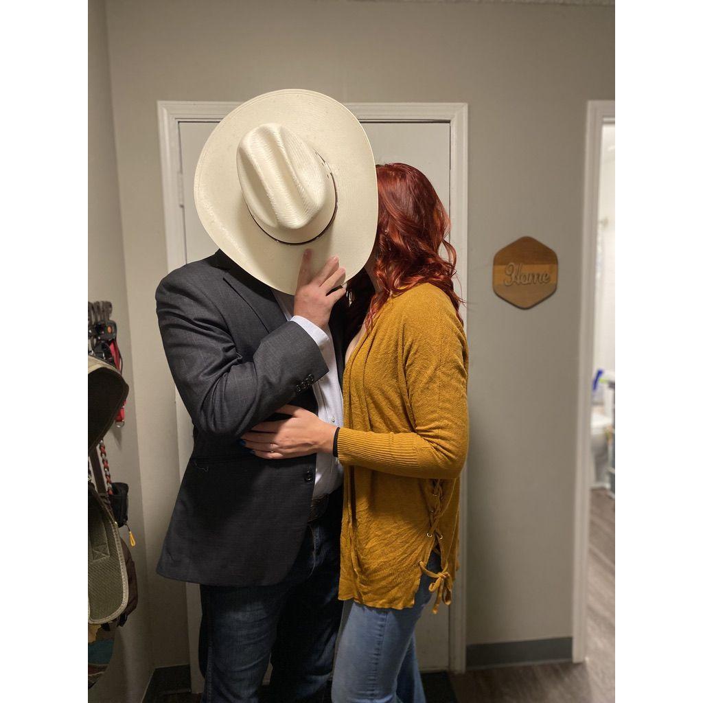 This photo was taken before we went out to dinner for our second anniversary!