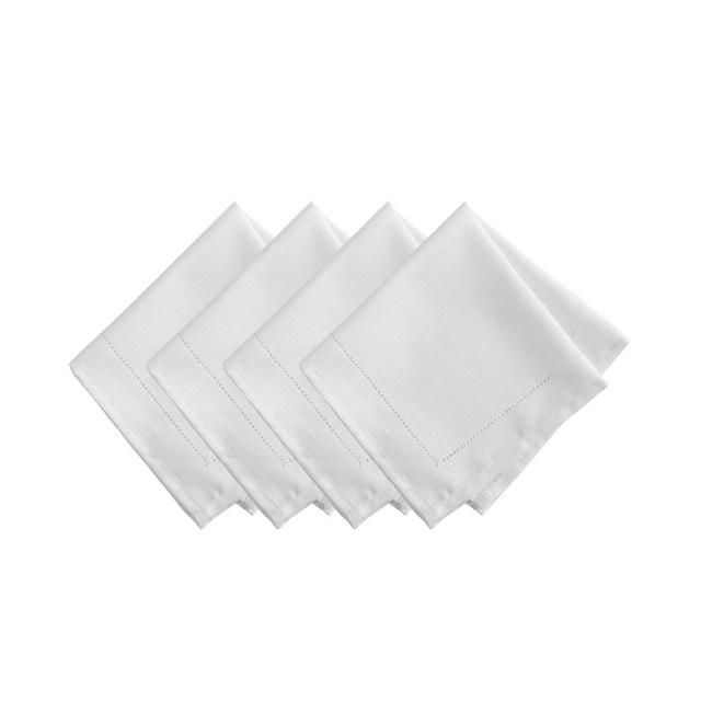 Alison Hemstitch Border Fabric Napkin, Set of 4, 17" x 17"