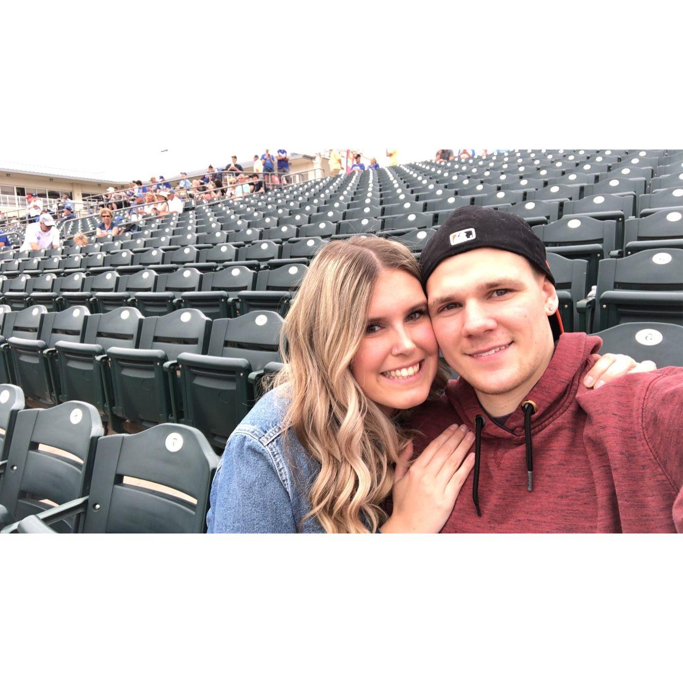 B & D's First Date - Giants Spring Training Game - 2020