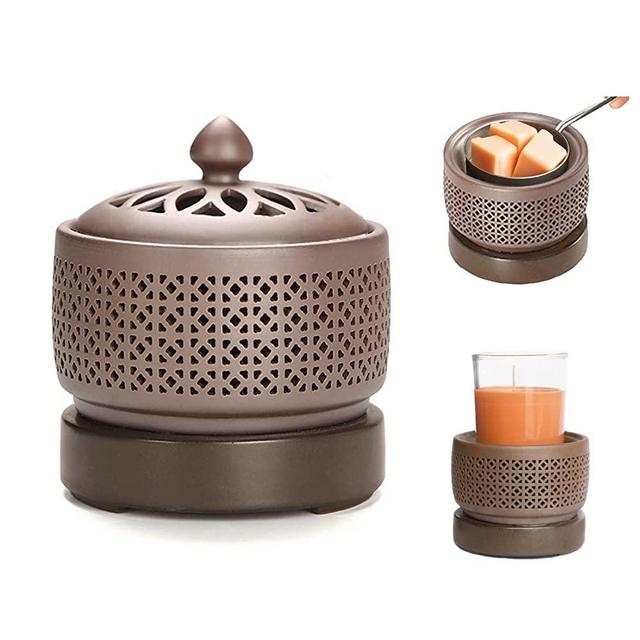 Ulinkbay Wax Melt Warmer, High Power Candle Warmer, Electric Candle Wax Warmer for Scented Wax, Oriental Style Home Decoration Gifts(Straight Edge)