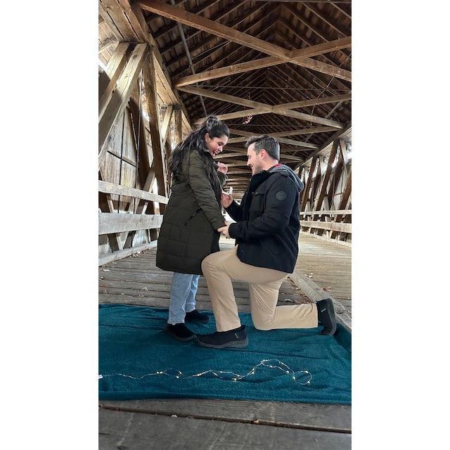 The moment she said "Yes!"