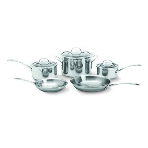 Calphalon 1767952 Tri-Ply Stainless Steel 8-Piece Cookware Set, Silver