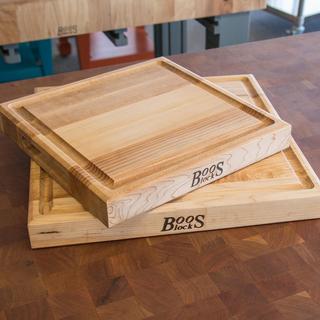 Square Cutting Board with Juice Groove