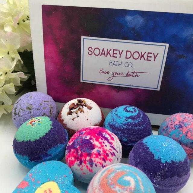 9 pack BATH BOMBS Fizzy FIZZIES You choose 4.5 ounce bath bomb - Assorted Colors and scents - great gift