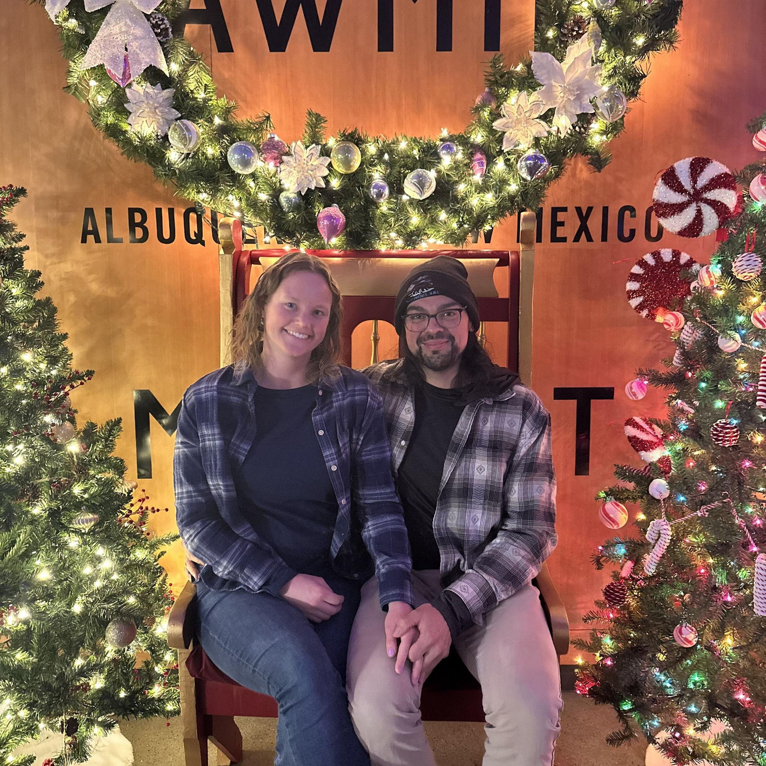 Getting in the holiday spirit at Sawmill Market in Albuquerque