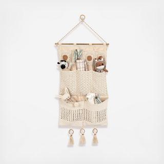 Charlie Farmhouse Wall Storage Organizer with Pockets