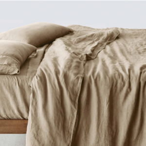 Stonewashed Linen Duvet Cover - Barley - Queen