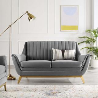 Winsome Velvet Loveseat