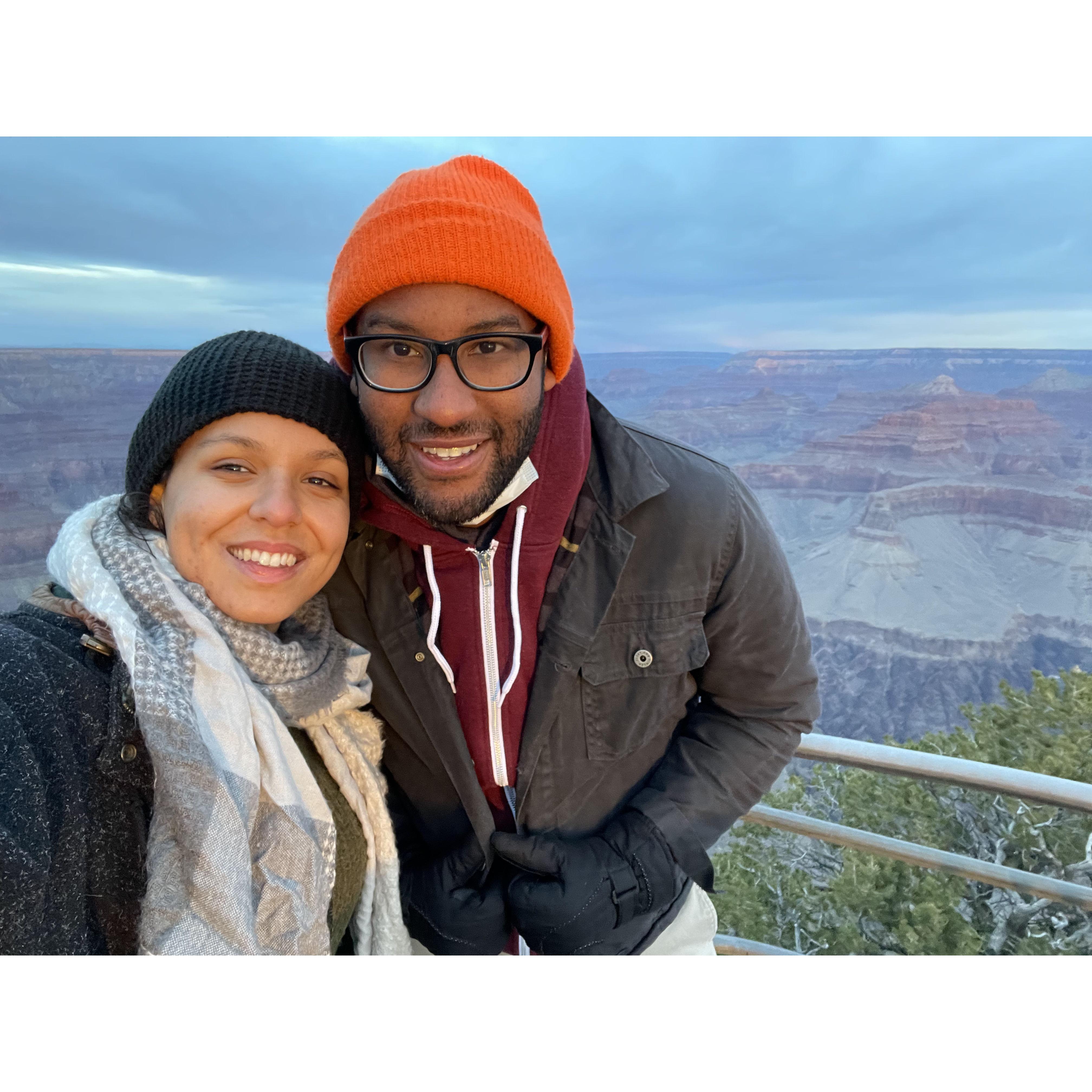 We drove to the Grand Canyon for one night to see the sunrise.