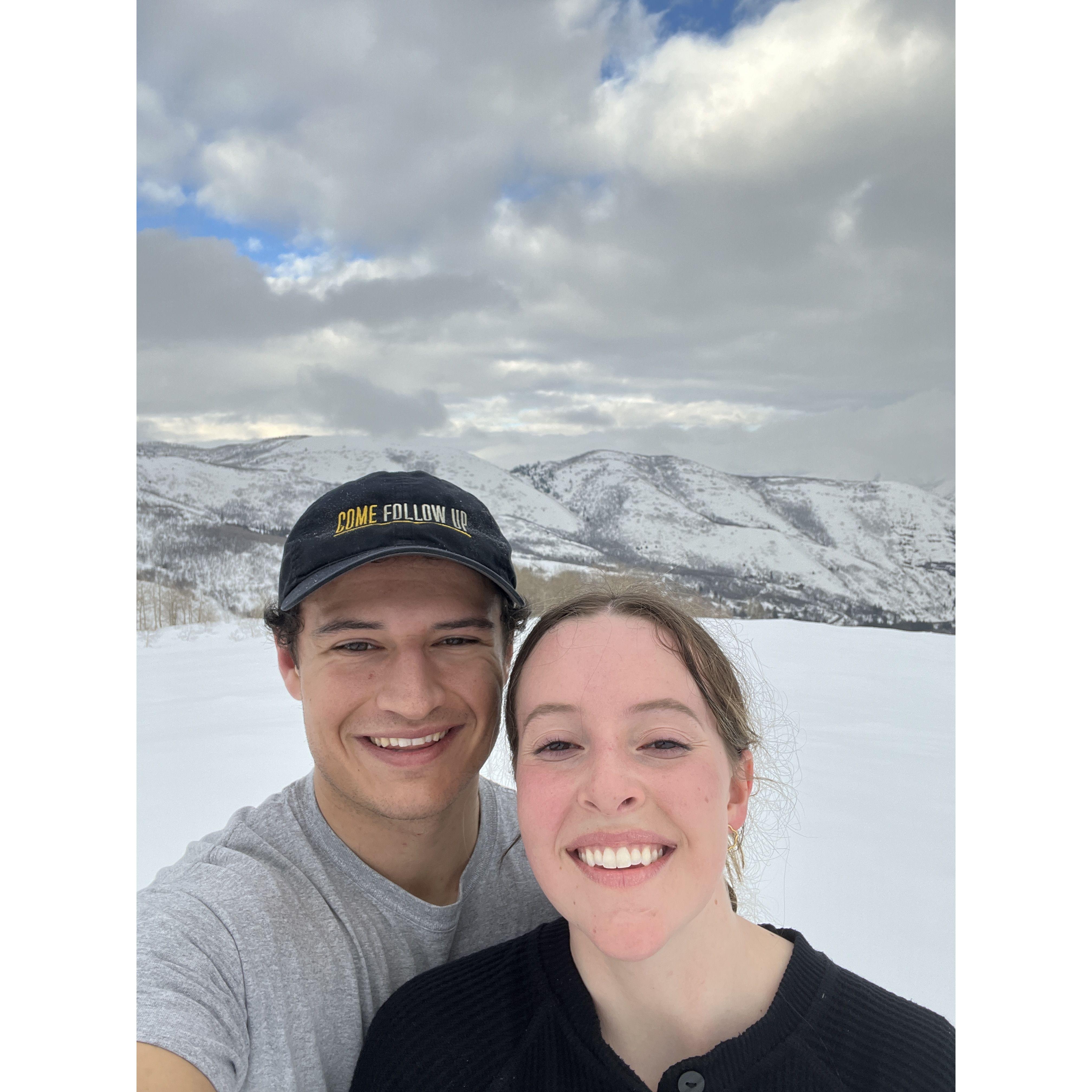 Michael got us lost snowshoeing up Provo Canyon.
