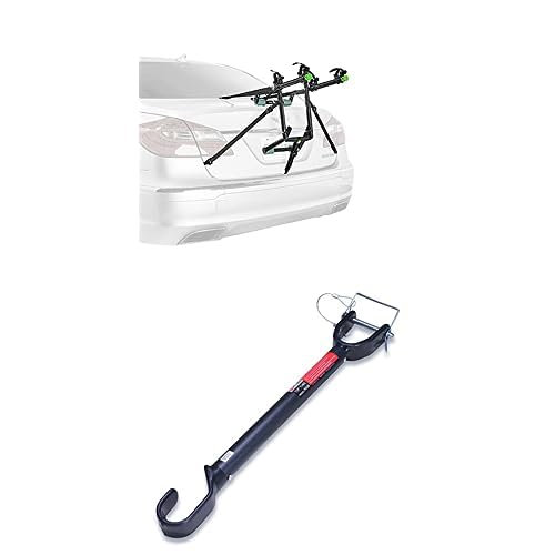 Allen Bike Rack + Adaptor Bar, Hitch Mount, Alloy Steel, Compatible with Trucks, SUVs, some Passenger Cars