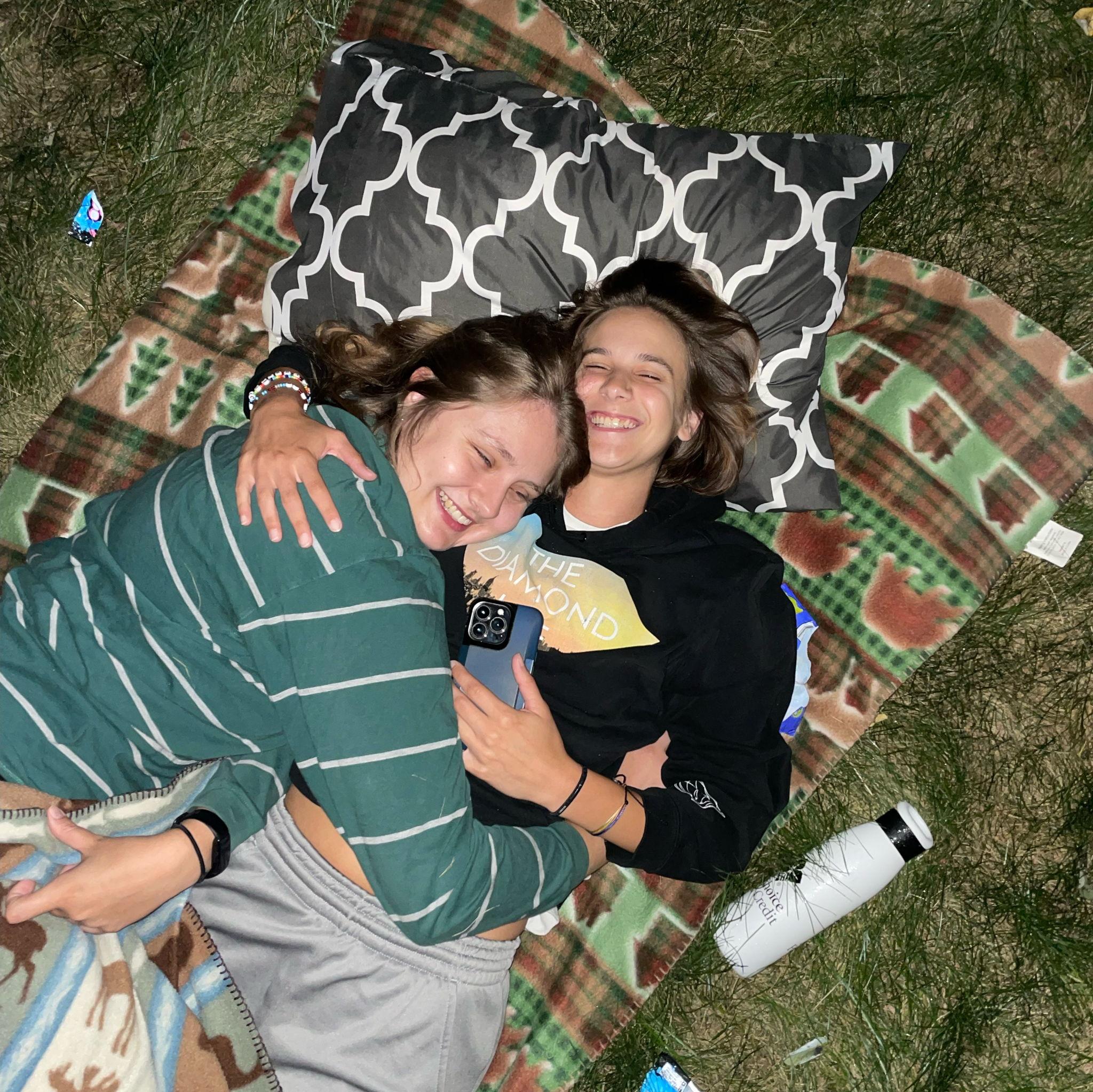 Our first movie night together with Alli's friends