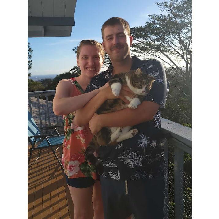 Our first Christmas card, Mele Kalikimaka!