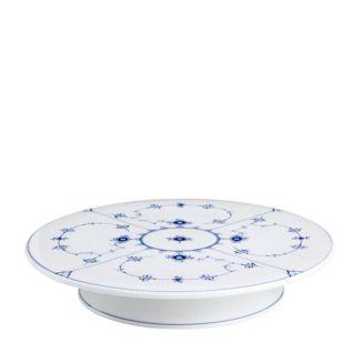 Royal Copenhagen Blue Fluted Plain Cake Platter Blue Fluted Plain Cake Platter